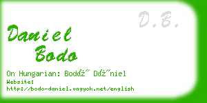 daniel bodo business card